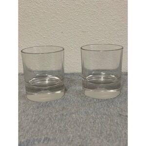 Crown Royal Rocks Glasses Unisex OS Clear Excellent Etched Lowball Whiskey Set 2